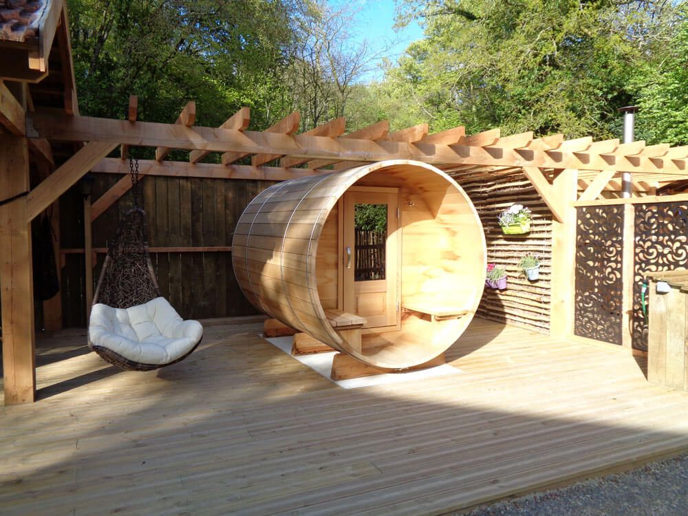 Outdoor sauna in the department of Finistere (29)