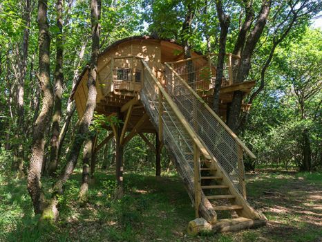 Tinto tree house cabin in Brittany