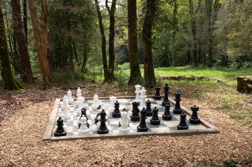 Outdoor giant games in the Treuscoat forest