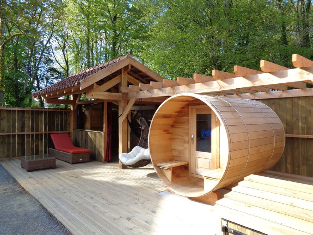 Eco Lodges with a sauna in Brittany