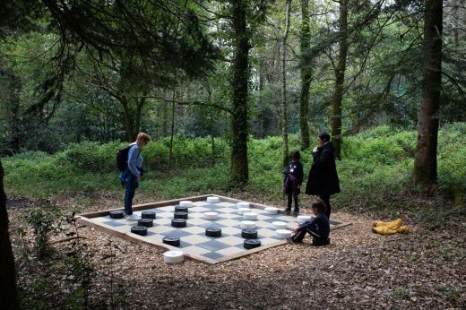 Outdoor giant games in the Treuscoat forest