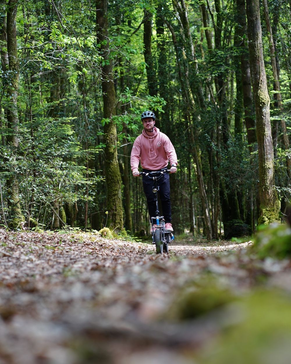 A scooter ride in the Treuscoat Estate, near Morlaix A scooter ride in the Treuscoat Estate, near Morlaix