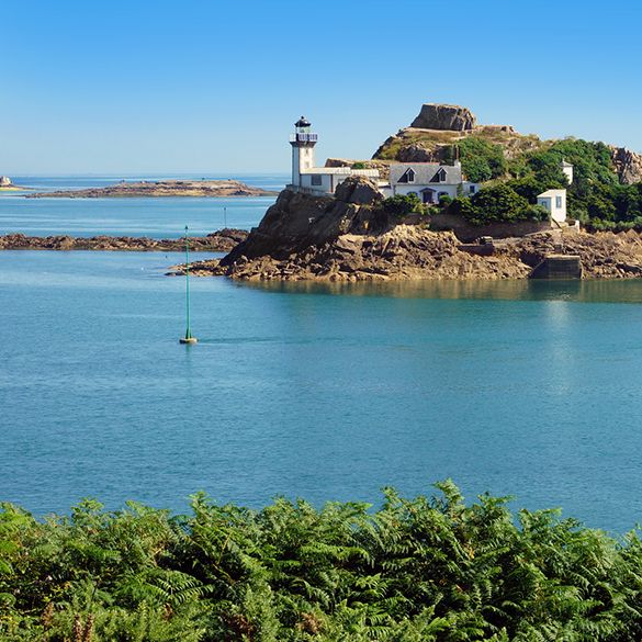 The Baie de Morlaix in the department of Finistere The Baie de Morlaix in the department of Finistere